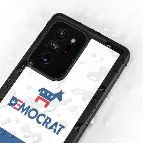 Democrat Blue And Red Galaxy Note20 Ultra 5G Waterproof Case